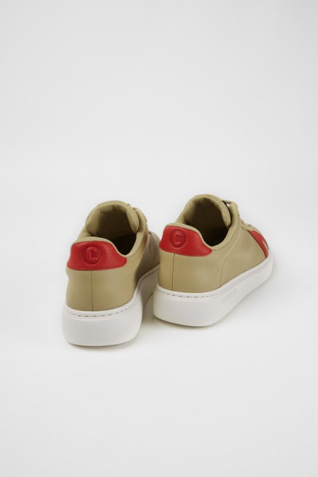 Camper Design Runner K21 Beige Suede And Leather Sneakers