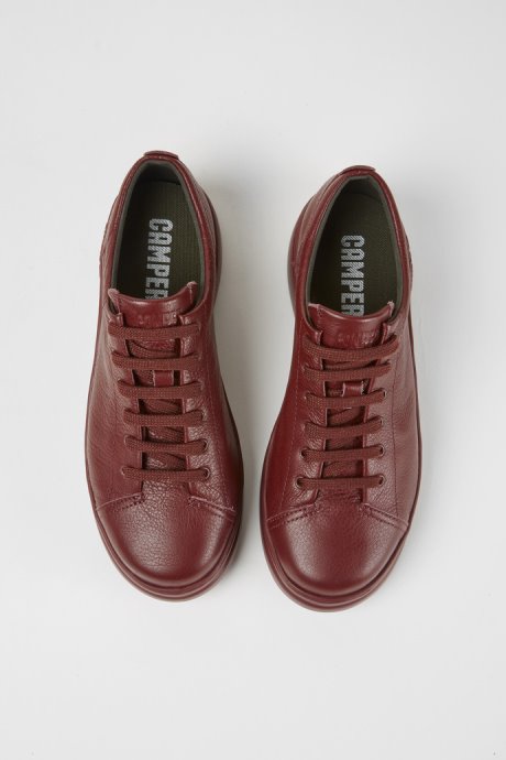 Runner Up Burgundy Leather Sneakers Camper New Arrivals