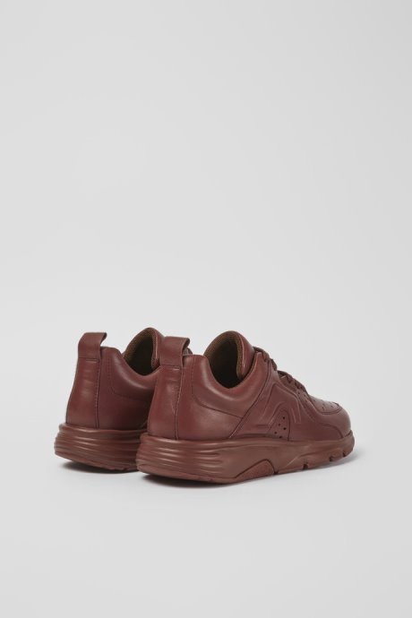 Drift Burgundy Leather Sneakers For Women Camper New Arrivals