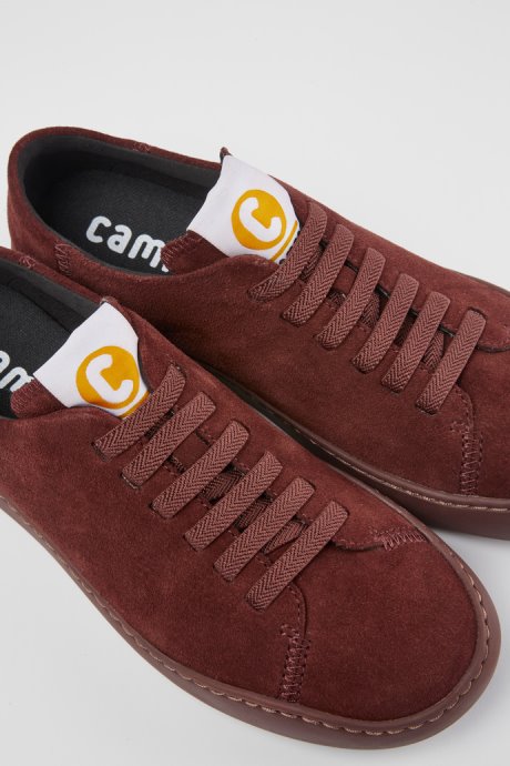 Camper Peu Touring Burgundy Suede Sneakers New Arrivals