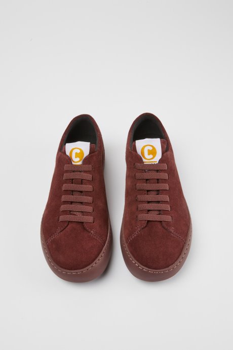 Camper Peu Touring Burgundy Suede Sneakers New Arrivals
