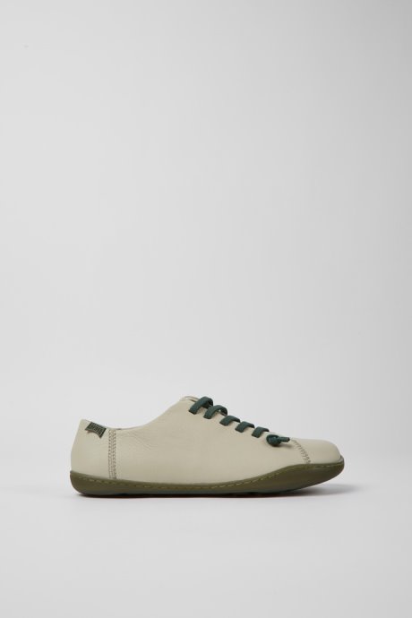 Camper Peu Gray Leather Shoes For Women New Arrivals