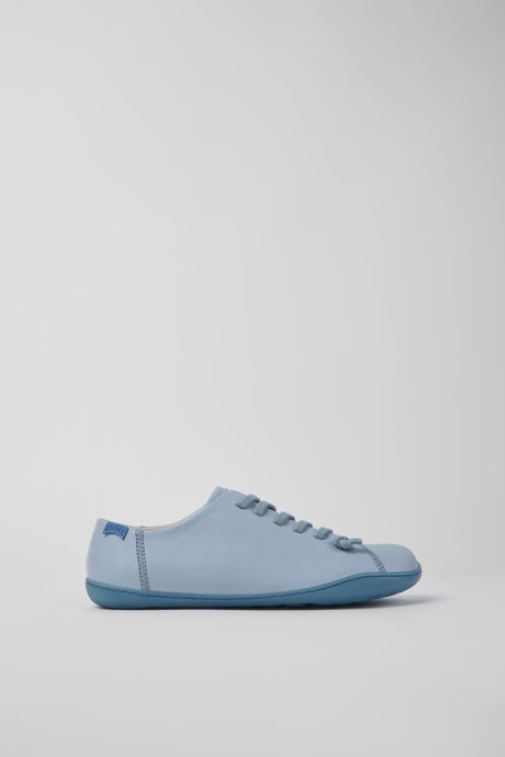 Camper Design Peu Blue Leather Shoes For Women