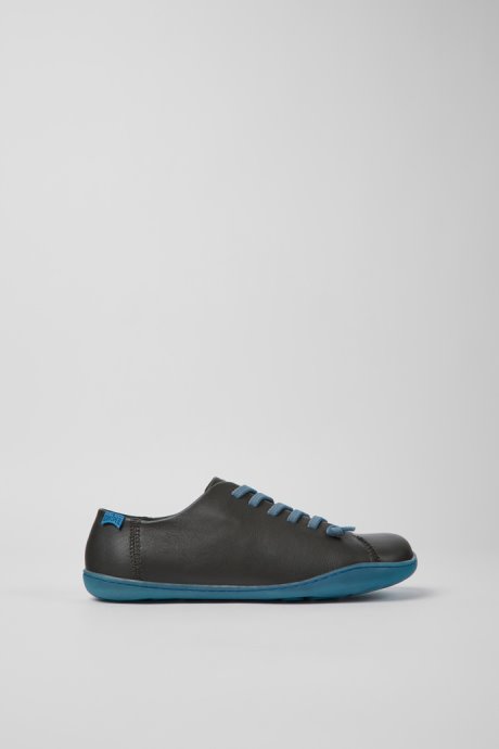Peu Dark Gray And Blue Leather Shoes For Women Exclusive Camper