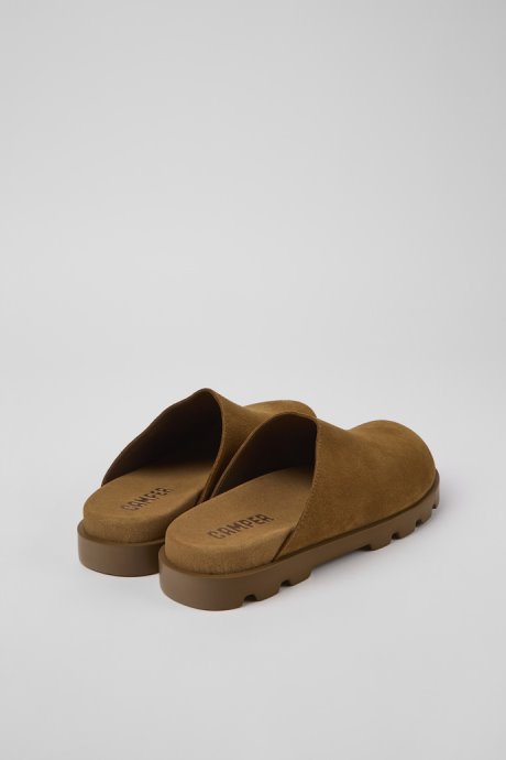 Camper Design Brutus Sandal Brown Leather Clogs For Women