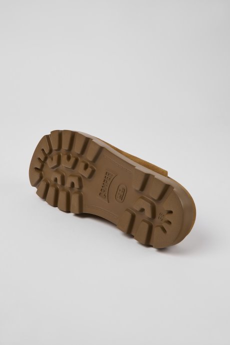 Camper Design Brutus Sandal Brown Leather Clogs For Women