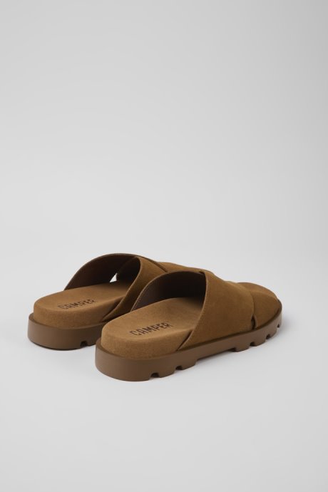 Brutus Sandal Brown Nubuck Sandals For Women Camper New Arrivals