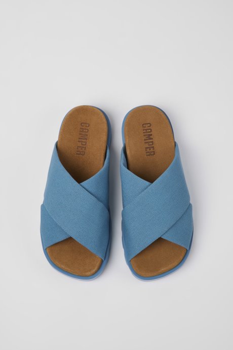 Brutus Sandal Blue Recycled Cotton Sandals For Women Camper New Arrivals