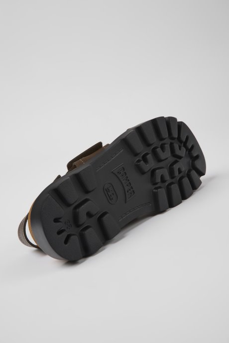 Camper Brutus Sandal Brown Leather Sandals For Women New Arrivals