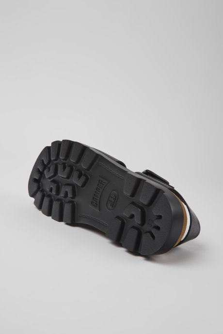 Camper Design Brutus Sandal Black Leather Sandals For Women