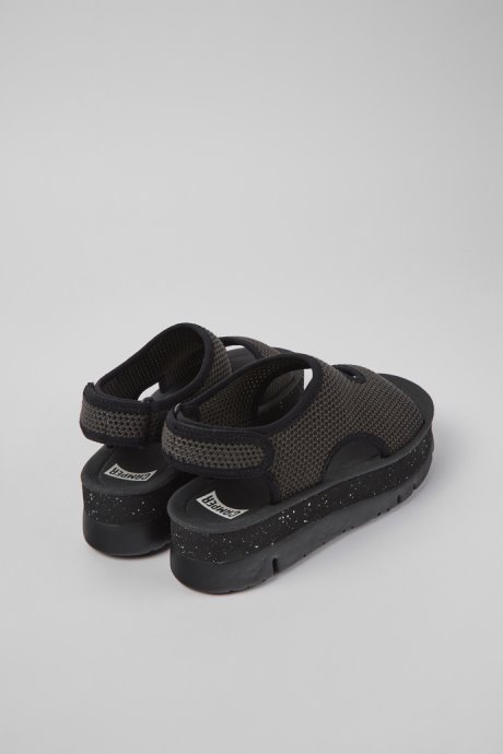 Camper Design Oruga Up Gray Textile Sandals For Women