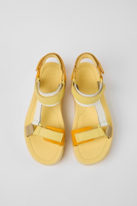 Exclusive Camper Oruga Up Multicolored Leather Sandals For Women