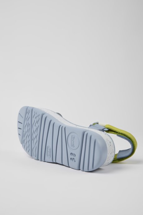 Camper Design Oruga Up Multicolored Leather Sandals For Women