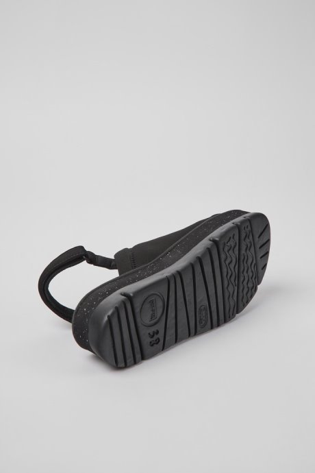 Camper Oruga Up Black Textile Sandals For Women New Arrivals
