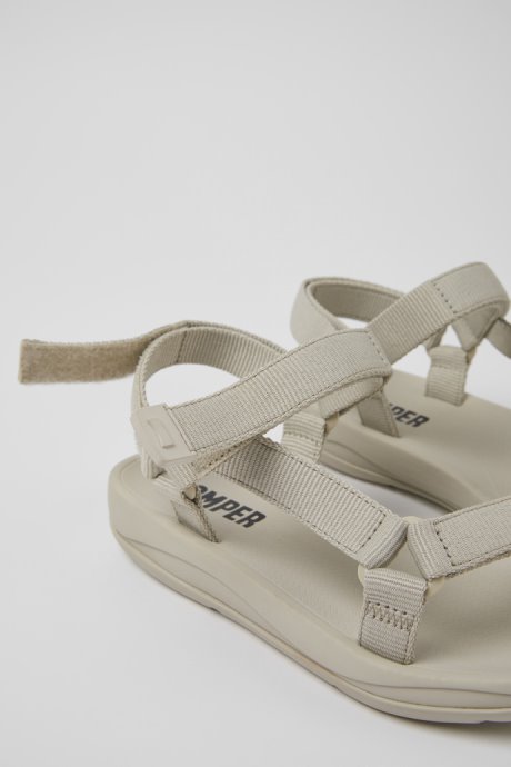 Match Gray Textile Sandals For Women Exclusive Camper