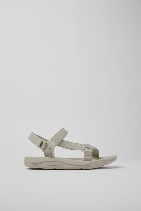 Match Gray Textile Sandals For Women Exclusive Camper