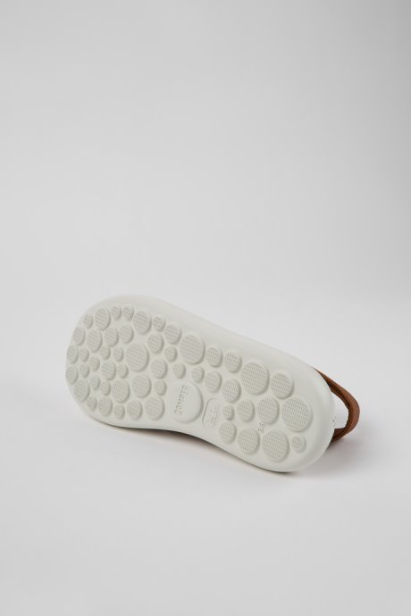 Exclusive Camper Pelotas Flota Brown And White Leather Sandals For Women