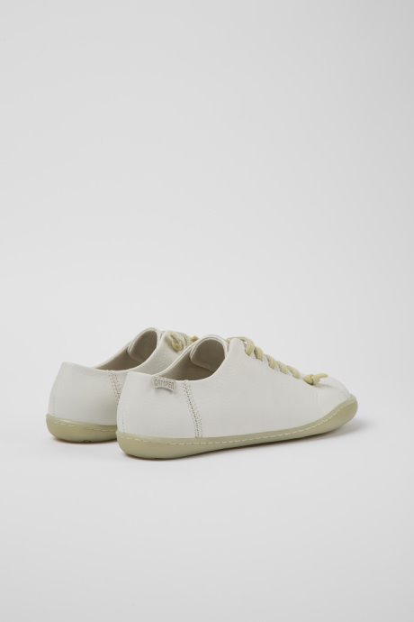 Peu White Leather Shoes For Women Exclusive Camper