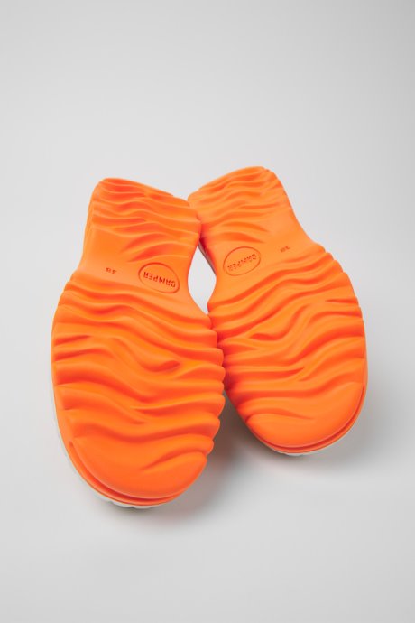 Camper Design Teix Beige And White Recycled Textile Shoes For Women