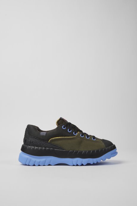 Design Teix Green And Gray Recycled Textile Shoes For Women Camper