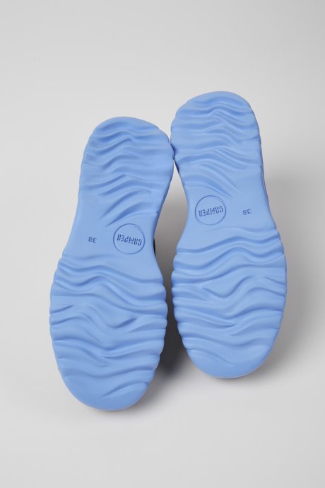 Design Teix Green And Gray Recycled Textile Shoes For Women Camper