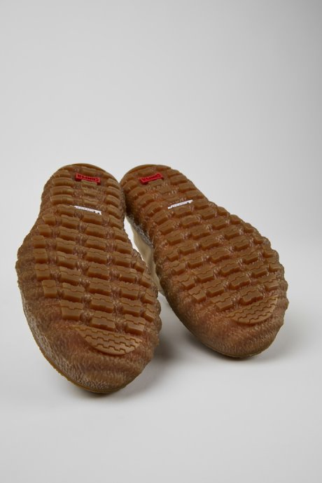 Exclusive Camper Ground Michelin Beige Textile And Leather Shoes For Women