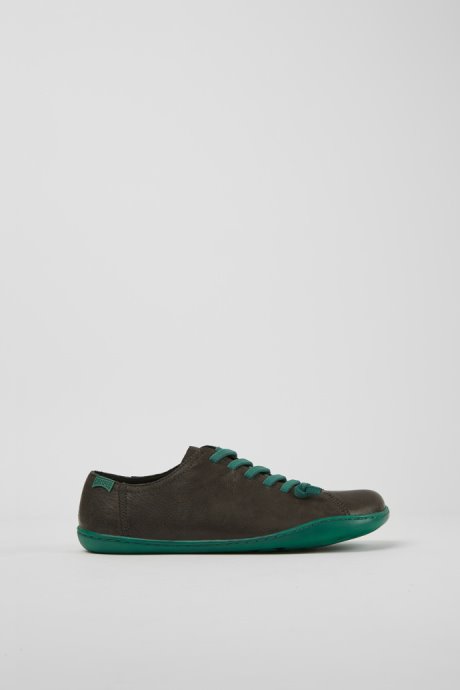 Peu Gray Leather Shoes For Women Exclusive Camper