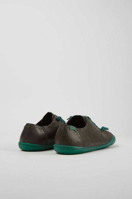 Peu Gray Leather Shoes For Women Exclusive Camper