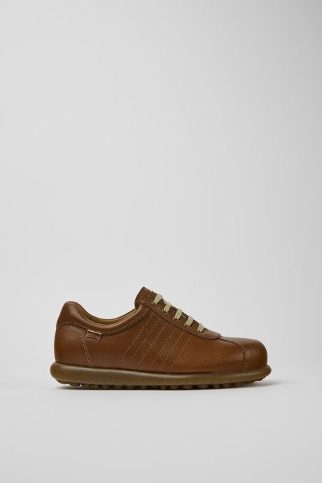 Exclusive Camper Pelotas Brown Leather Sneakers For Women