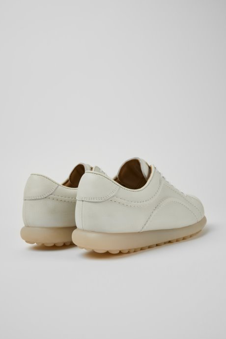 Camper Pelotas White Non-Dyed Leather Sneakers For Women New Arrivals
