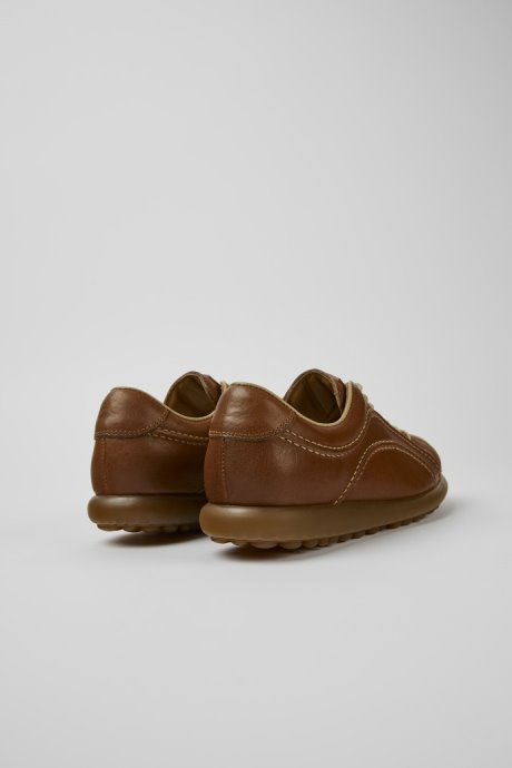 Camper Design Pelotas Brown Leather Sneakers For Women