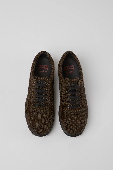 Pelotas Brown Wool And Viscose Sneakers Camper New Arrivals