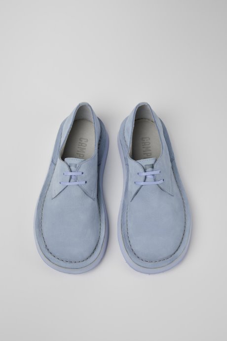 Exclusive Camper Brothers Polze Blue Leather Shoes For Women