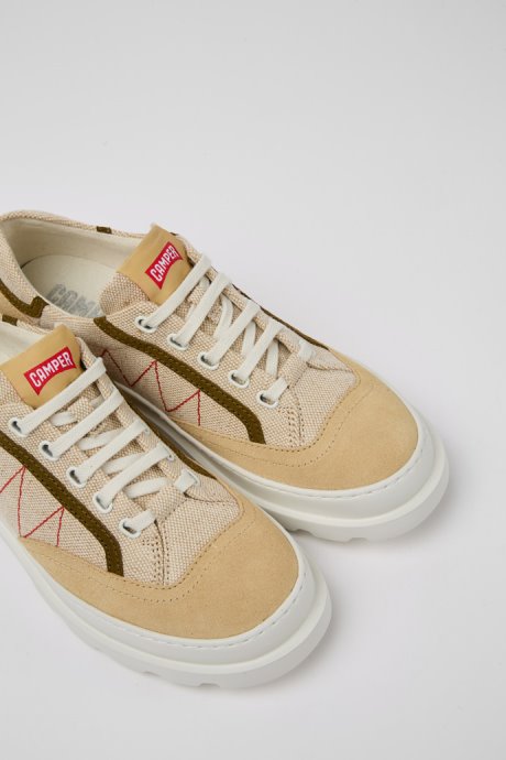 Exclusive Camper Brutus Beige And Green Sneakers For Women