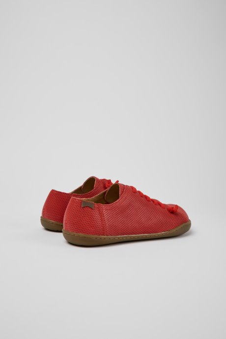 Peu Red Leather Shoes For Women Exclusive Camper