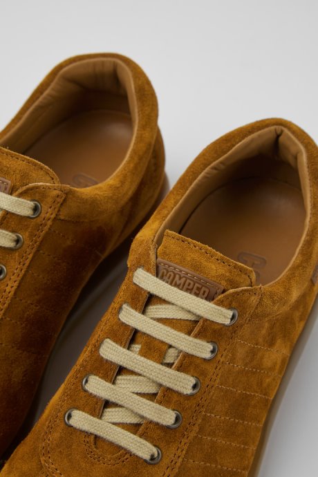 Pelotas Brown Nubuck Sneakers For Women Exclusive Camper