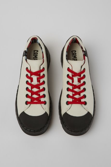 Teix White Rubber And Bci Cotton Shoes Exclusive Camper