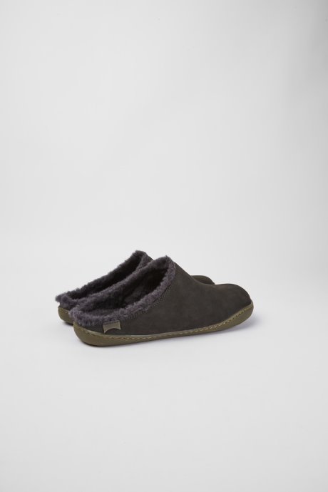 Camper Peu Dark Grey Nubuck Shoes For Women New Arrivals