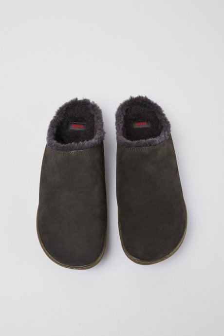 Camper Peu Dark Grey Nubuck Shoes For Women New Arrivals