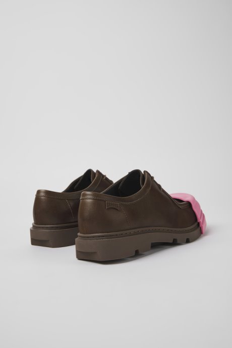 Junction Brown Leather Shoes For Women Camper New Arrivals