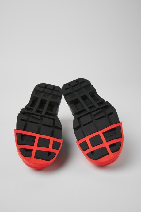 Camper Junction Black Leather Shoes For Women New Arrivals