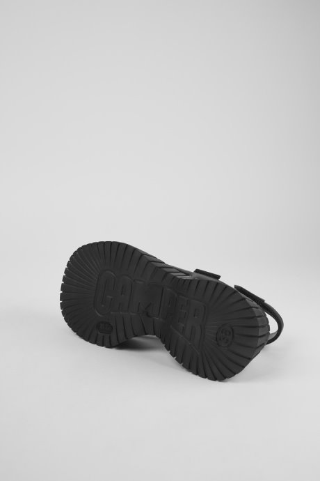 Bcn Black Leather Sandals For Women Exclusive Camper