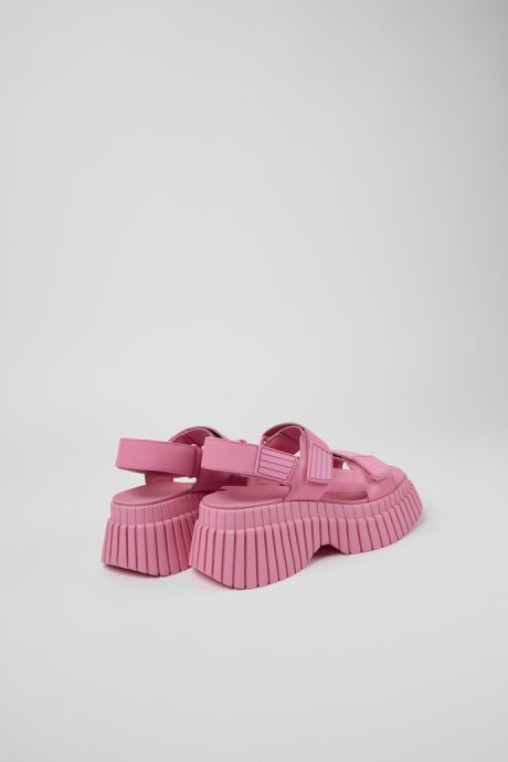 Exclusive Camper Bcn Pink Leather Sandals For Women