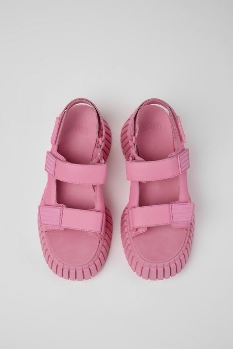 Exclusive Camper Bcn Pink Leather Sandals For Women