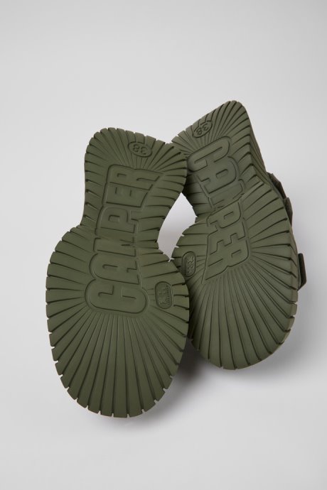 Bcn Green Leather Sandals For Women Camper New Arrivals
