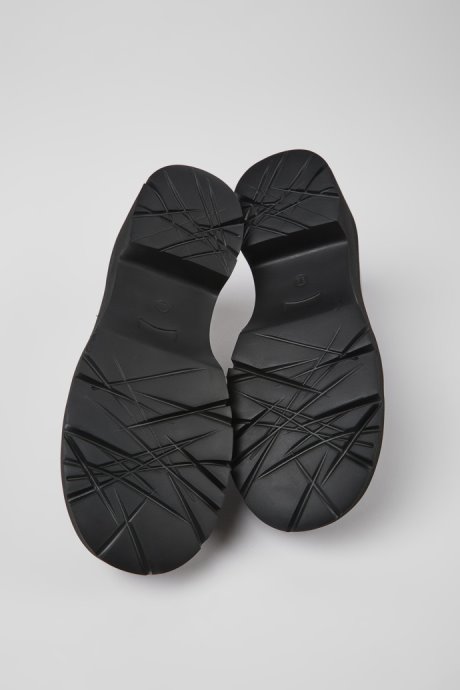 Milah Black Leather Loafers For Women Camper New Arrivals