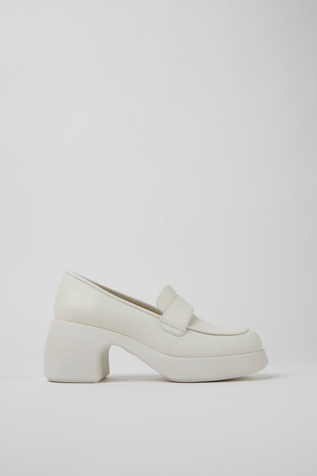 Thelma White Leather Shoes For Women Exclusive Camper