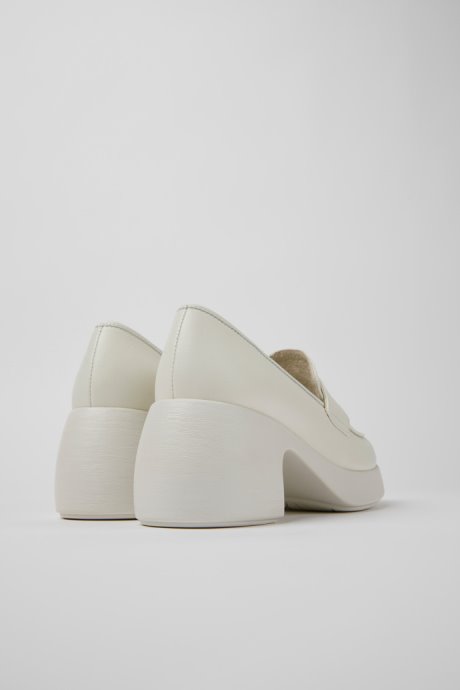 Thelma White Leather Shoes For Women Exclusive Camper