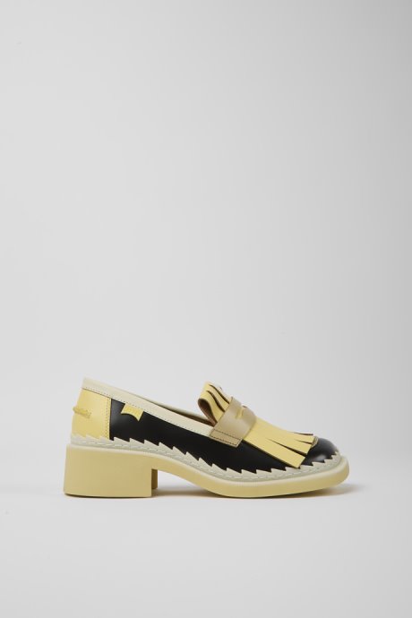 Design Twins Multicolored Leather Loafers For Women Camper