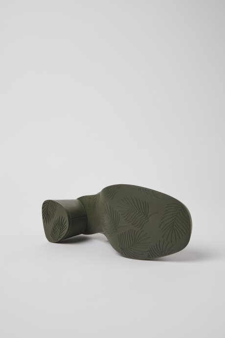 Kiara Green Leather Mules For Women Camper New Arrivals